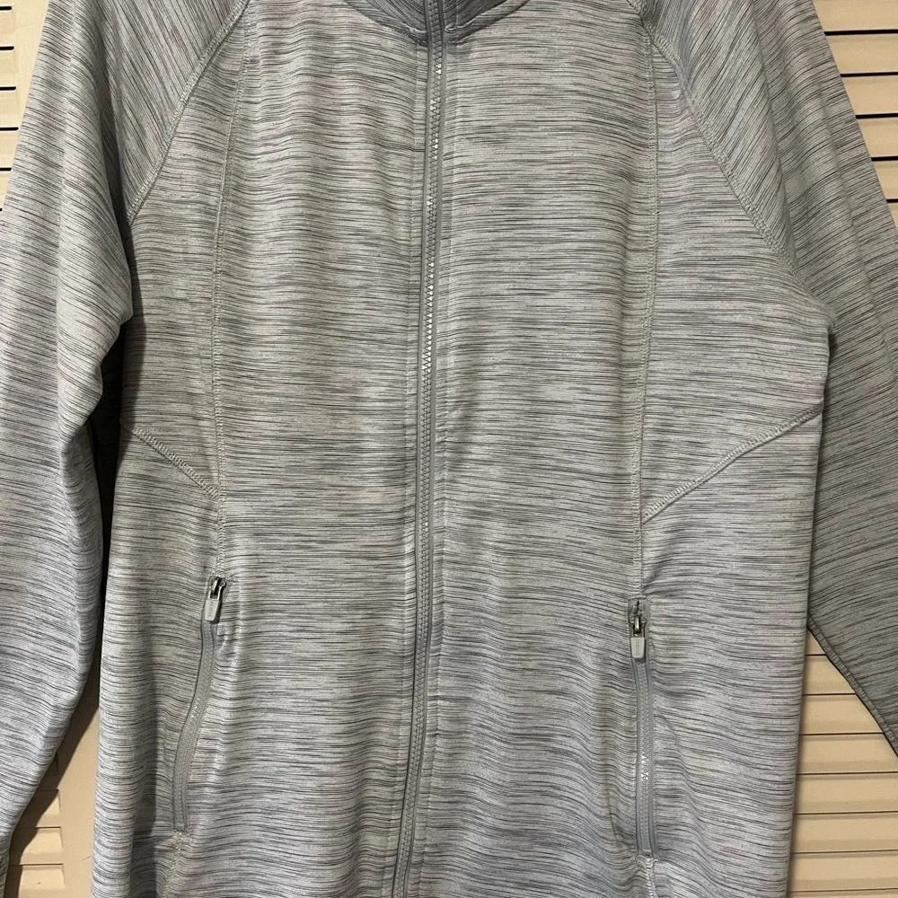 RBX NWOT Ladies Size XL Full Zip Athletic Jacket in Gray/Black multi